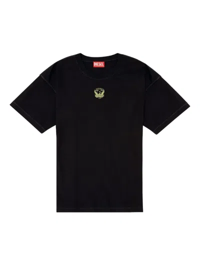 Diesel T-norm-t13 Logo-detail T-shirt In Black