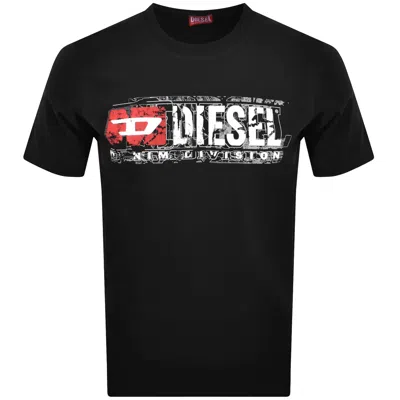 Diesel T-shirt And Polo Shirt In Black