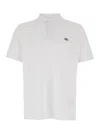 Diesel White Polo Shirt With Classic Collar And D Logo On The Front In Cotton Man In White
