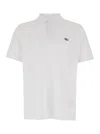 Diesel White Polo Shirt With Classic Collar And D Logo On The Front In Cotton Man In White