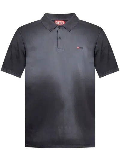 Diesel T-rejust-r3 Polo Shirt In Black