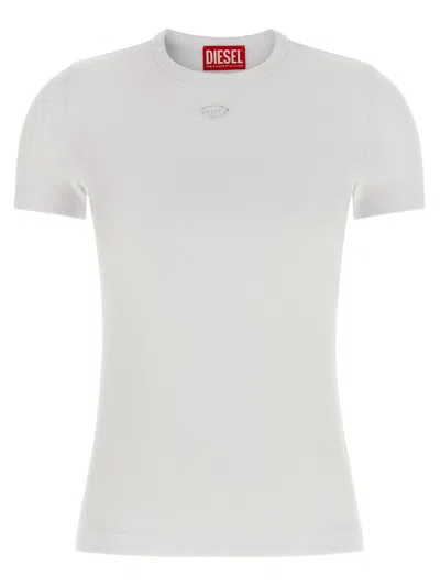 Diesel Angie-od White T-shirt In Gray
