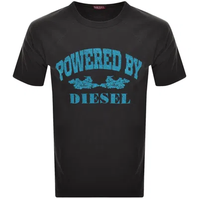 Diesel T Rust T Shirt Black