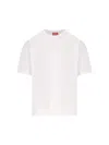 Diesel T-shirt In White Cotton With Logo In White