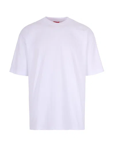 Diesel T-shirt Boggy Megoval-d Bianca In White