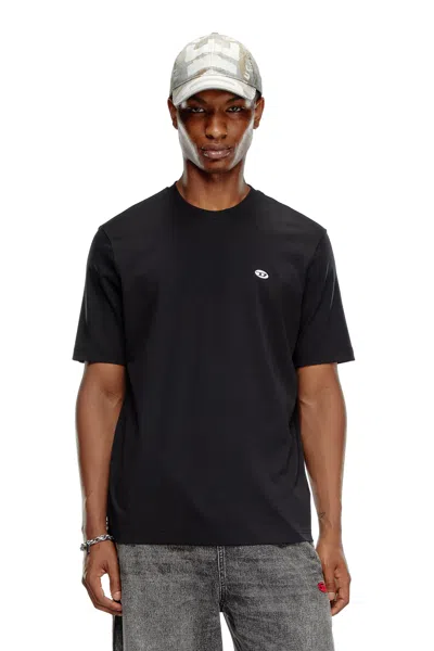 DIESEL T-SHIRT WITH OVAL D PATCH