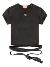 Diesel T-bunny-tail-r1 T-shirt In Black