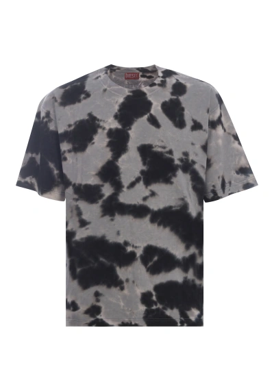 Diesel T-shirt  Boxt Made Of Cotton Jersey In Grigio