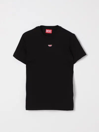 DIESEL T-SHIRT DIESEL KIDS COLOR BLACK,422742002
