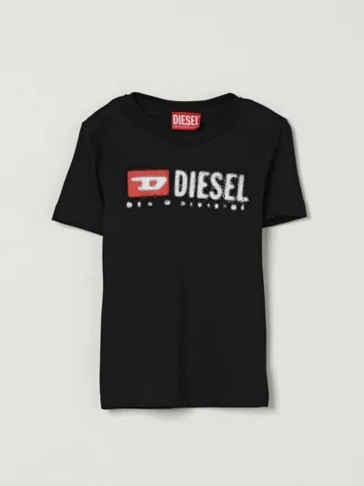 DIESEL T-SHIRT DIESEL KIDS COLOR BLACK,432616002