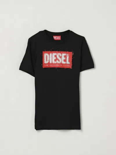 DIESEL T-SHIRT DIESEL KIDS COLOR BLACK,432617002