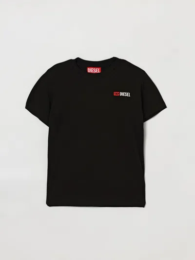 DIESEL DIESEL T-SHIRT KIDS COLOR BLACK,438721002