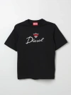 DIESEL T恤 DIESEL 儿童 颜色 黑色,F18262002