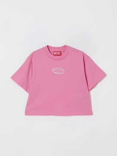 Diesel T-shirt  Kids Color Fuchsia In Pink