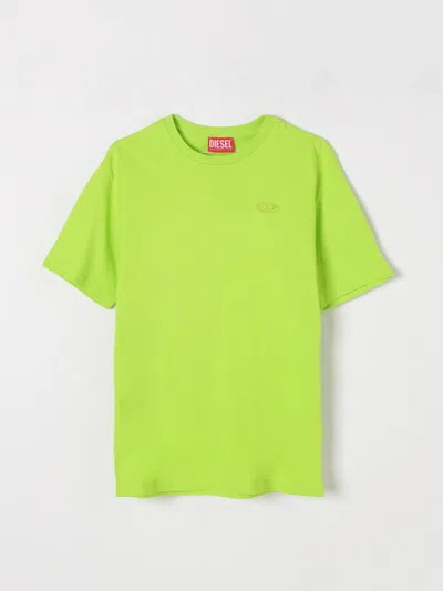 DIESEL T-SHIRT DIESEL KIDS COLOR GREEN,422741012