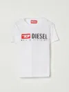 Diesel T-shirt Im Distressed-look In White