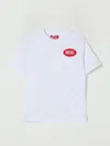 Diesel Tpatch Over T-shirt In White