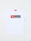 Diesel T-shirt Im Distressed-look In White