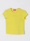 Diesel Oval D Branded T-shirt In Yellow