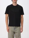 Diesel T-adjust-bigoval Logo-embossed Cotton T-shirt In Black