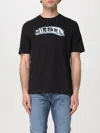 Diesel Black Cotton T-adjust-r4t T-shirt In Black