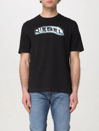 DIESEL T-SHIRT DIESEL MEN COLOR BLACK,420955002