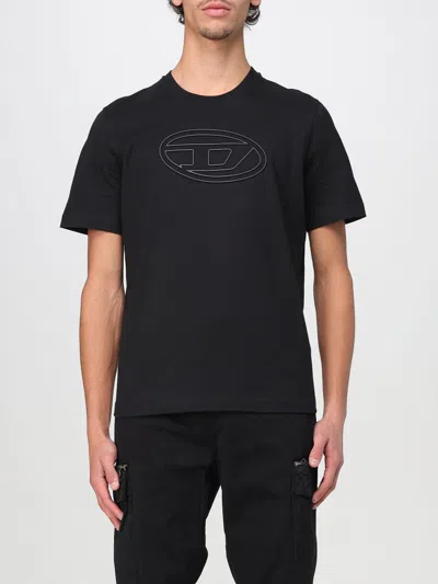 DIESEL T-SHIRT DIESEL MEN COLOR BLACK,G76460002