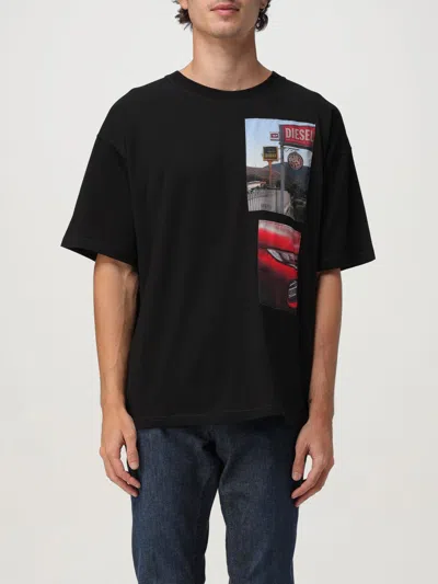 Diesel Photographic-print T-shirt In Black