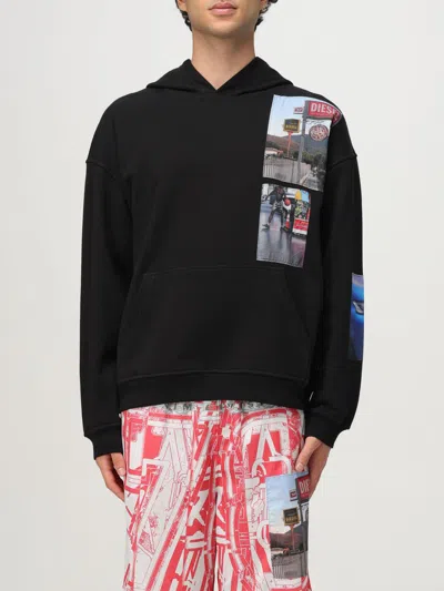 DIESEL SWEATSHIRT DIESEL MEN COLOR BLACK,H20937002