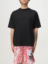 Diesel Logo-embroidered Back-print T-shirt In Black