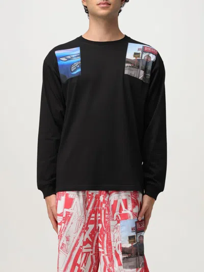 DIESEL T-SHIRT DIESEL MEN COLOR BLACK,H20939002