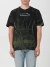 Diesel Red Tag Wrinkled Effect T-just-n3 Crew-neck T-shirt In Black