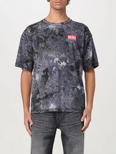 DIESEL T-SHIRT DIESEL MEN COLOR BLUE,G42578009