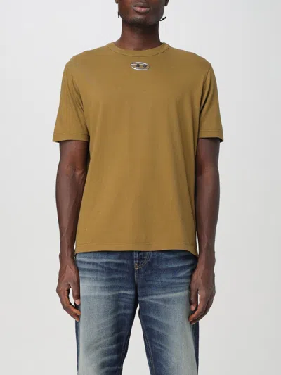 Diesel T-shirt  Men Color Brown In Braun