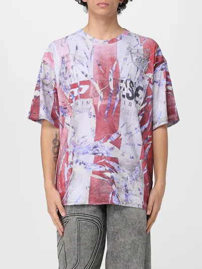 DIESEL T-SHIRT DIESEL MEN COLOR LOBSTER,G67496026