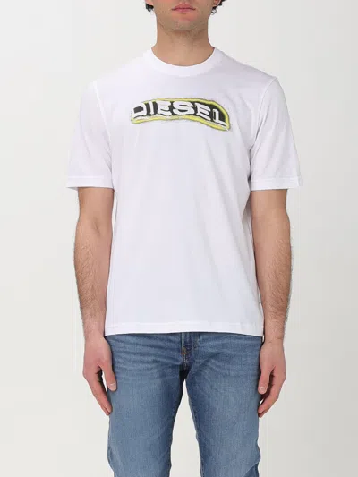 DIESEL T-SHIRT DIESEL MEN COLOR WHITE,420955001
