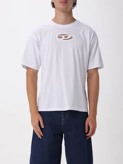 DIESEL T-SHIRT DIESEL MEN COLOR WHITE,h16545001