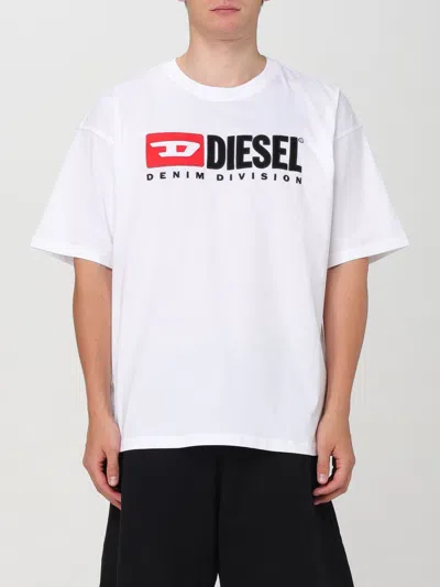 DIESEL T-SHIRT DIESEL MEN COLOR WHITE,F84014001