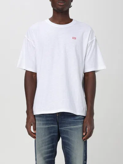 Diesel Logo-print T-shirt In Weiss