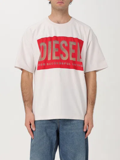 DIESEL T-SHIRT DIESEL MEN COLOR WHITE,g05768001