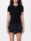 Diesel D Logo Regular Tee In Black
