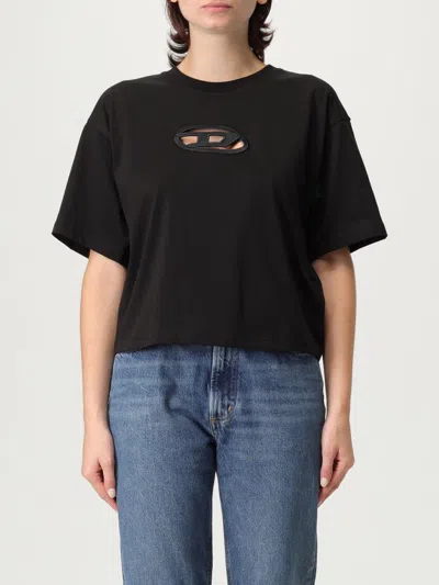 DIESEL T-SHIRT DIESEL WOMAN COLOR BLACK,H19527002