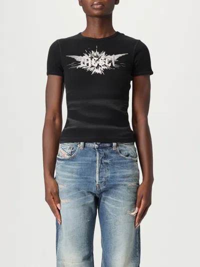 DIESEL T-SHIRT DIESEL WOMAN COLOR BLACK,H15237002