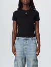 Diesel D Logo Regular Tee In Black