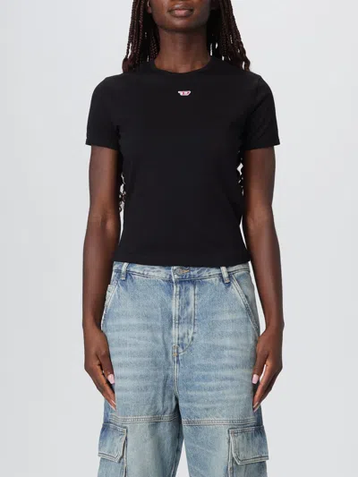 DIESEL T-SHIRT DIESEL WOMAN COLOR BLACK,H23405002