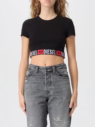 DIESEL T-SHIRT DIESEL WOMAN COLOR BLACK,H64100002