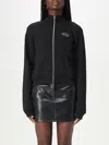 Diesel Long-sleeved Zipper Sweatshirt In Dust