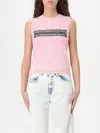 Diesel Zippered Sleeveless Vest In Pink