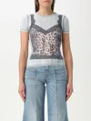 Diesel Multicolor T-ileni T-shirt In Sky Blue