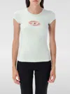 Diesel T-angie Cotton Crew-neck T-shirt In White